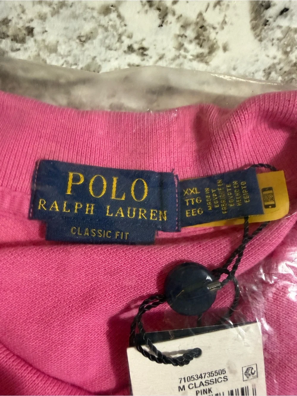 Polo by Ralph Lauren Bright Pink Classic Fit Polo